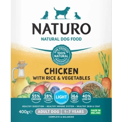 Naturo Adult Light Kurczak tacka 400g